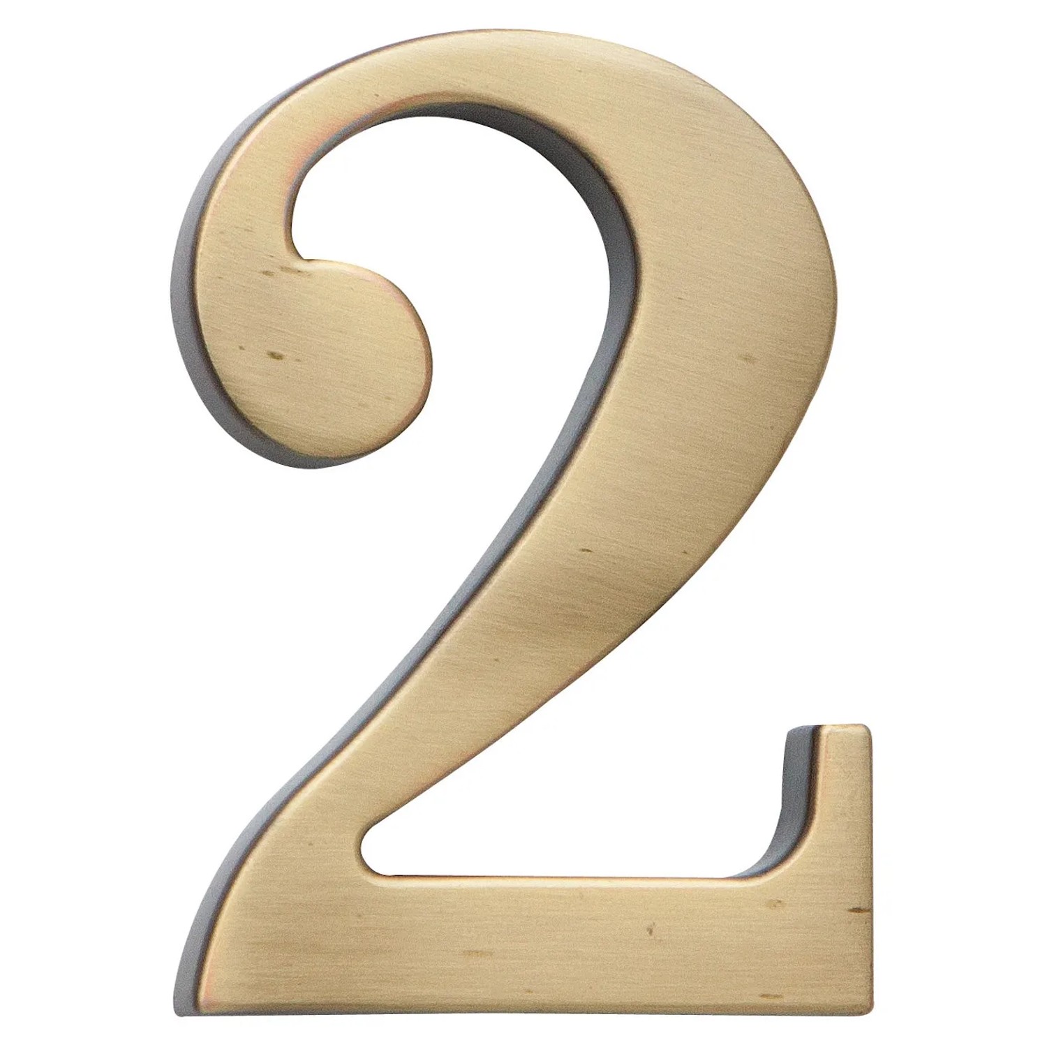 E-shop COBRA Číslica 2 - 10 cm, česaný bronz