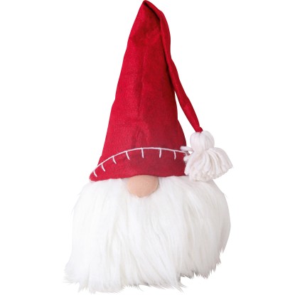 Dekoračná figúrka škriatok látkový s červenou čiapkou veľký