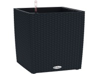 Lechuza Kvetináč Cube Cottage 30 čierny, 300 x 295 x 295 mm