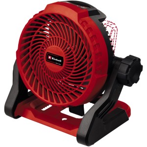 Akumulátorový ventilátor Einhell GE-CF 18/2200 Li, červený prenosný ventilátor pre batérie Power X-Change.