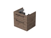 INTEDOOR Kúpeľ.skriňa pod dosku BEE, úchyt čierny, 2zás., š. 60 cm, dub Welling