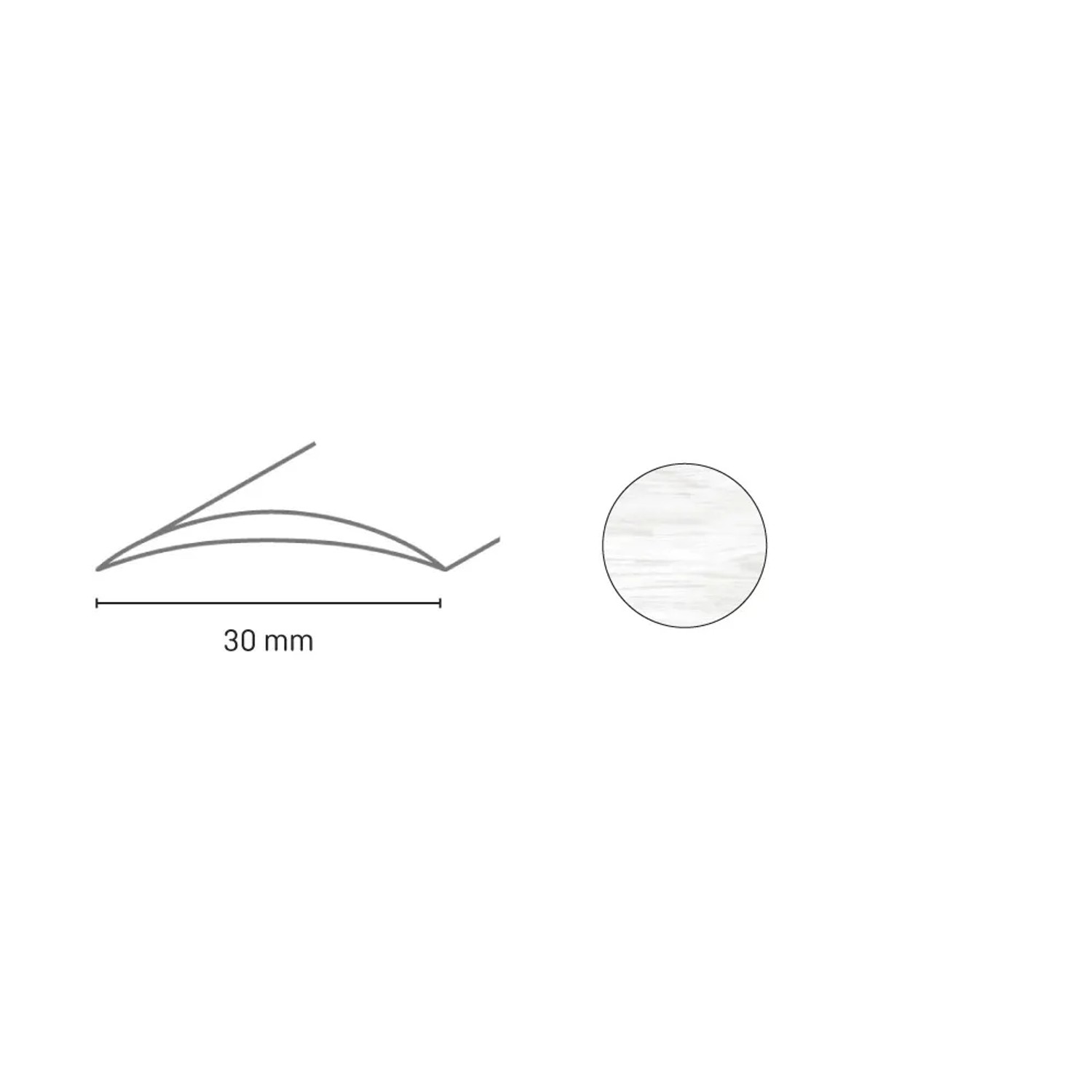 E-shop Döllken Profiles Ukončovací profil DP 01 S Samolepiaca 30 x 3 x 900 mm, dub ande