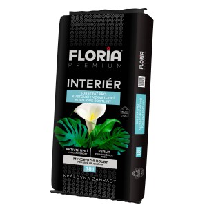 Vrece Floria Premium Interiér univerzálny substrát pre izbové rastliny, 18 l.