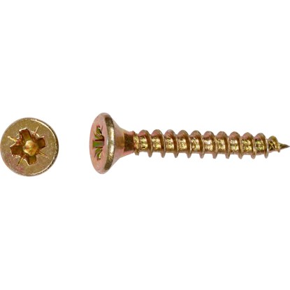 LUX-TOOLS Skrutka PZ, so zápustnou hlavou, plný závit, pr. 4 x 20 mm, 25 ks