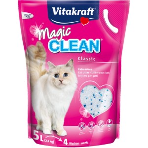 Magic Clean nehrudkujúca podstielka pre mačky, 5 l balenie.