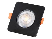 LED vstavané stropné svietidlo KENT 3/5/7W 560lm 3000/4000/6000K čierne 9x9x3 cm