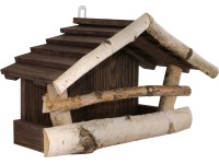 Krmítko pre vtáky breza/pínia hnedé veľké 24 x 39 x 19 cm Krmítko pre vtáky breza/pínia hnedé veľké 24 x 39 x 19 cm