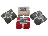 VOG Flanelová deka rôzne farby 340 g, 150 x 200 cm, 1 ks