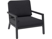 Záhradné kreslo Springtown, čierna/tmavo sivá, 85 x 76,5 x 76 cm Záhradné kreslo Springtown, čierna/tmavo sivá, 85 x 76,5 x 76 cm