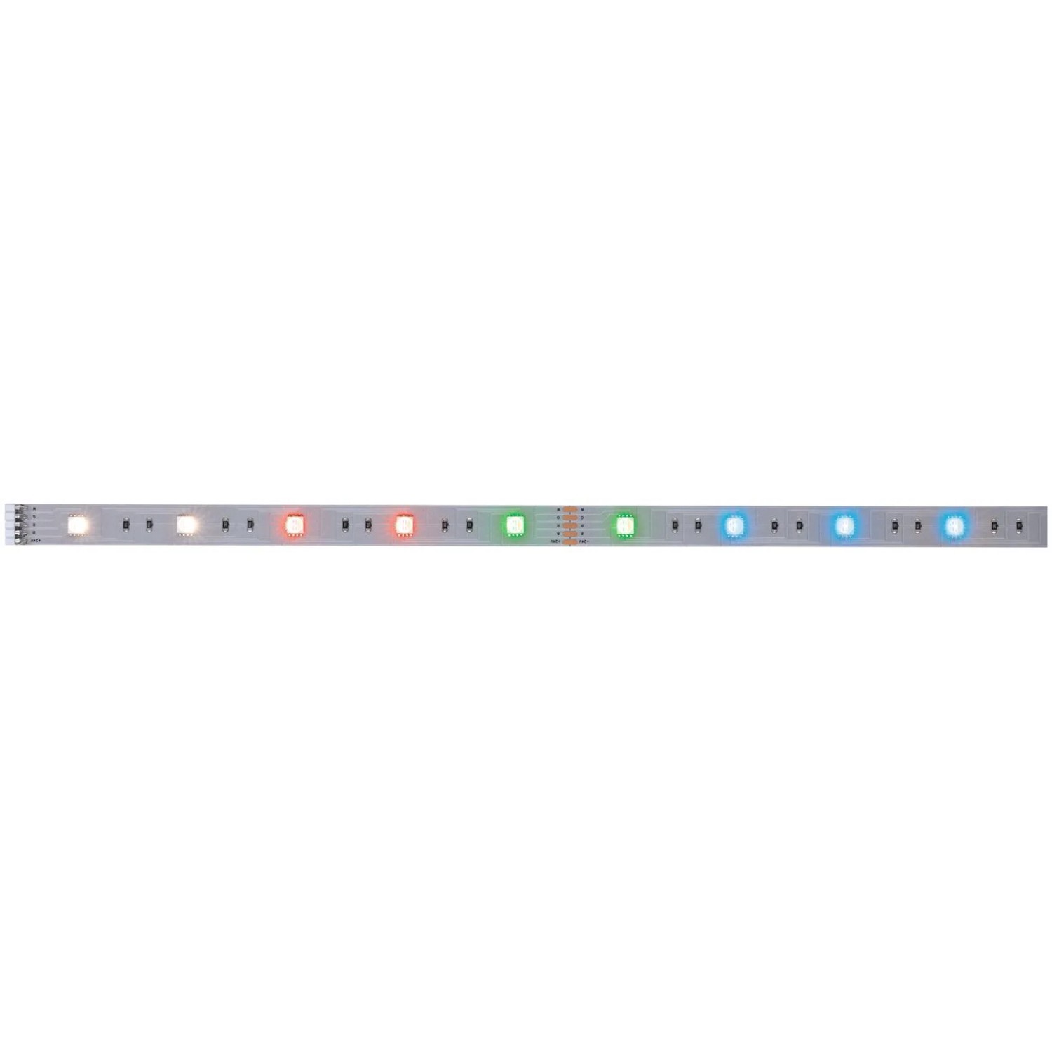 E-shop Paulmann MaxLED 250 pásik RGBW 3000K, IP20, 7W 24V, strieborný, 1 m
