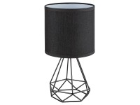 Rabalux Stolná lampa Kinga, čierna, pr. 17 x 32 cm