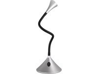 LED stolová lampa Viper strieborná