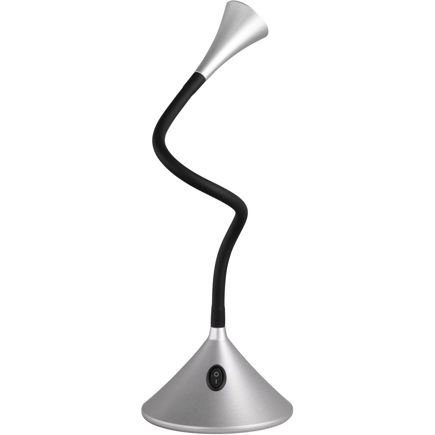E-shop LED stolová lampa Viper strieborná