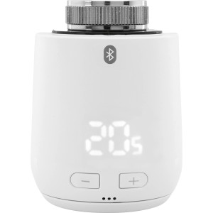 Eurotronic Comet Zero Bluetooth termostat na radiátor s LED displejom a ovládacími prvkami.