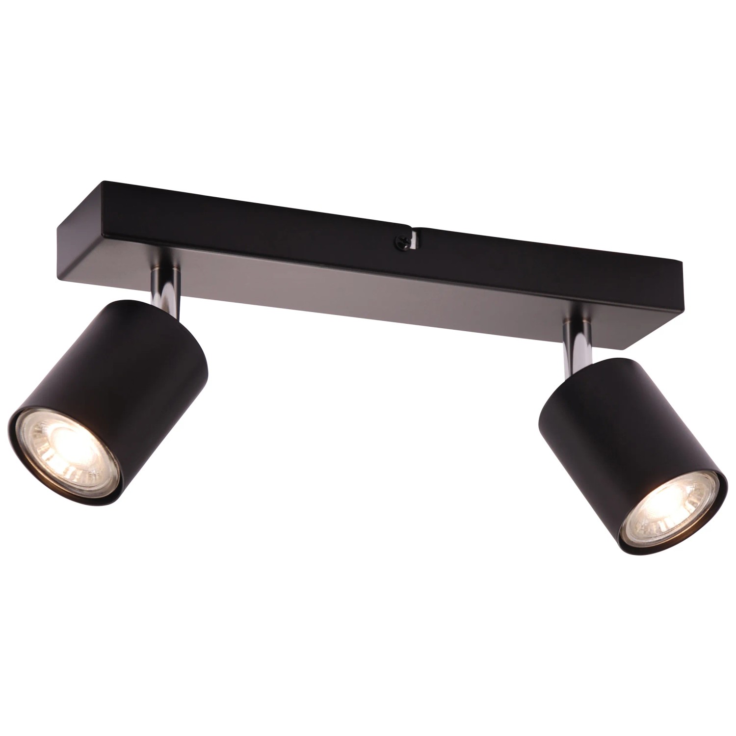 E-shop Brilliant LED bodové svietidlo Taio čierne 2xGU10 4,8W 350lm 3000K 13x6x35,5 cm