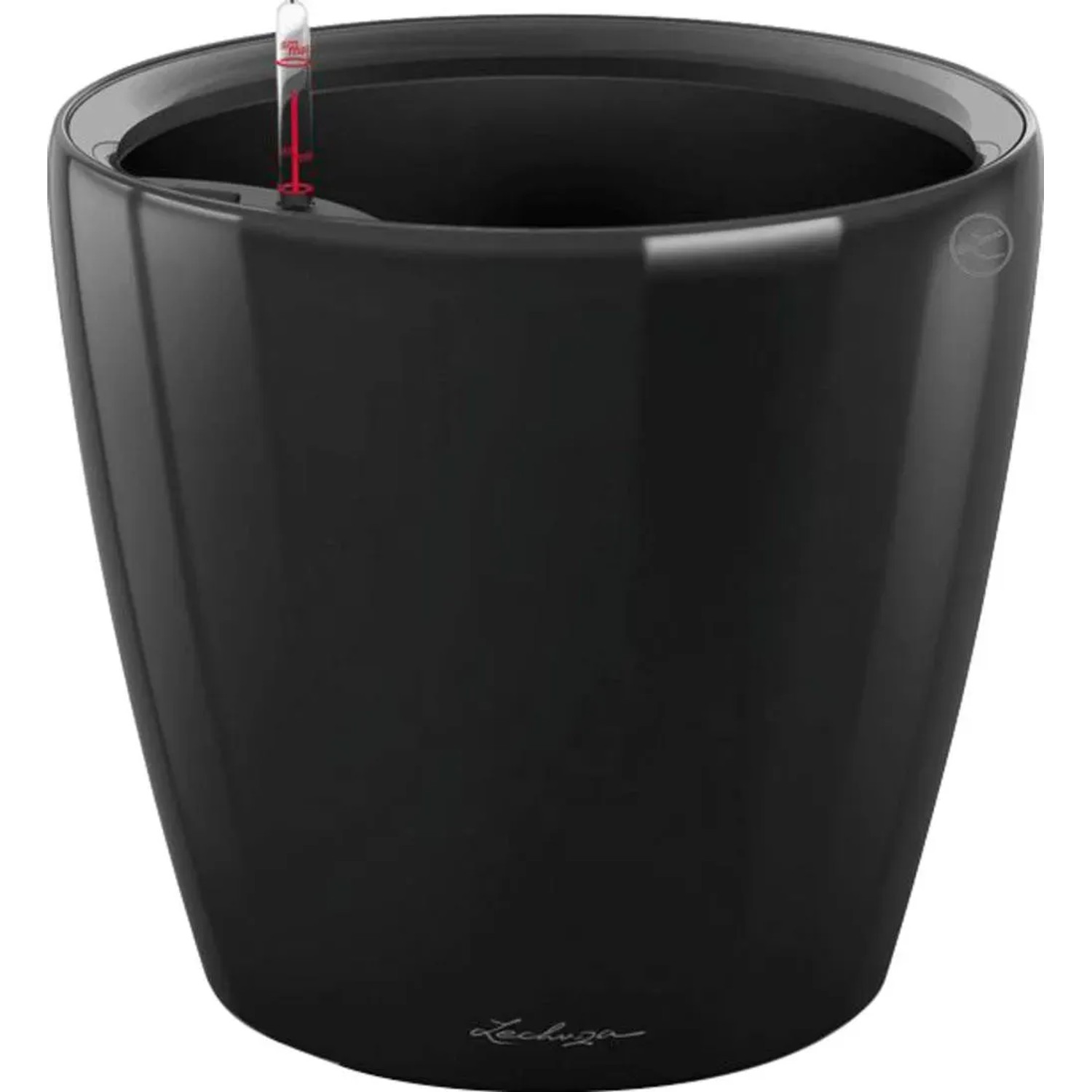 E-shop Lechuza Kvetináč Classico Premium LS 50, čierna vysoko lesklá, pr. 50 x 47 cm