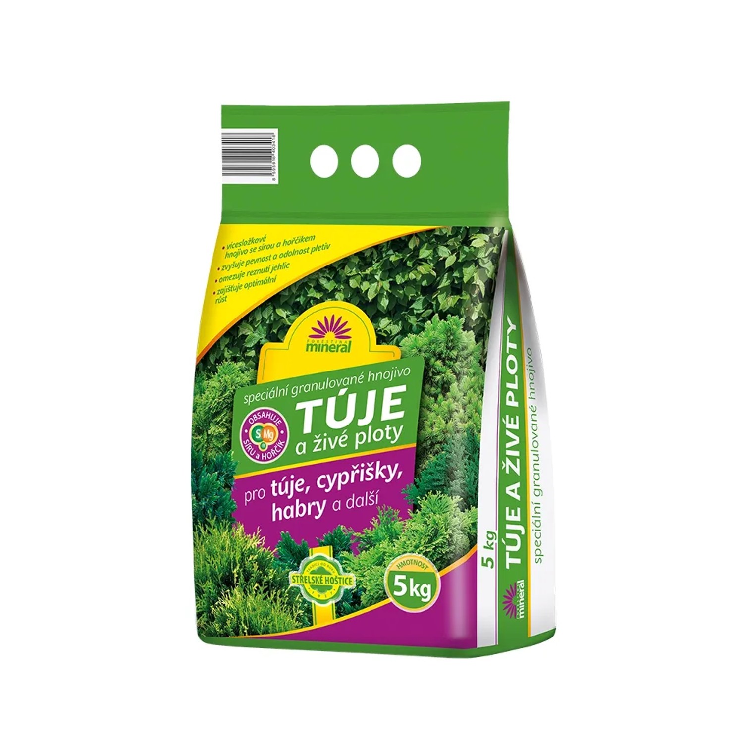 E-shop Forestina Hnojivo granulované na tuje a živé ploty 5 kg