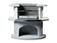 Buschbeck Záhradný grilovací bar Venedig, biela/nerez, 110 x 65 x 93 cm