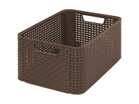 Box úložný Rattan Style2 M, tmavý