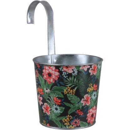 A.H.G. Zinkový kvetináč na balkón Jungle, pr. 13 x 25 cm