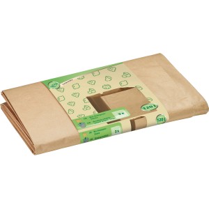 Bio papierové vrece, 120 l, hnedé, 3 kusy, pre suché predmety.