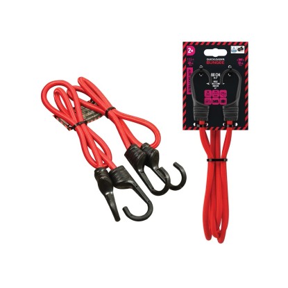 Quickloader Upínacia guma Bungee Classic 40 kg, 80 cm x 8 mm, 2 ks