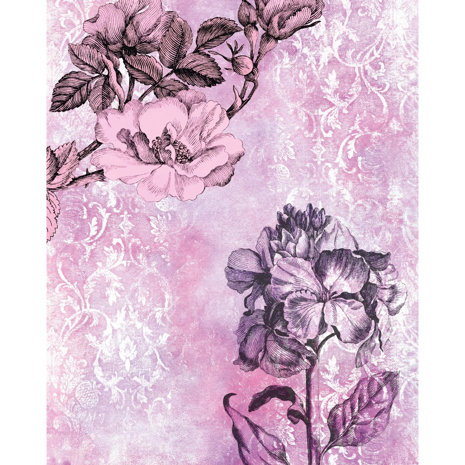 E-shop Komar Vliesová fototapeta Baroque Pink 200 x 250 cm