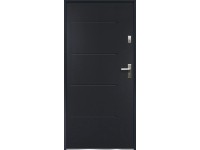 O.K. DOORS Oceľové vchodové dvere NIKE P55 antracitové 80 Ľ