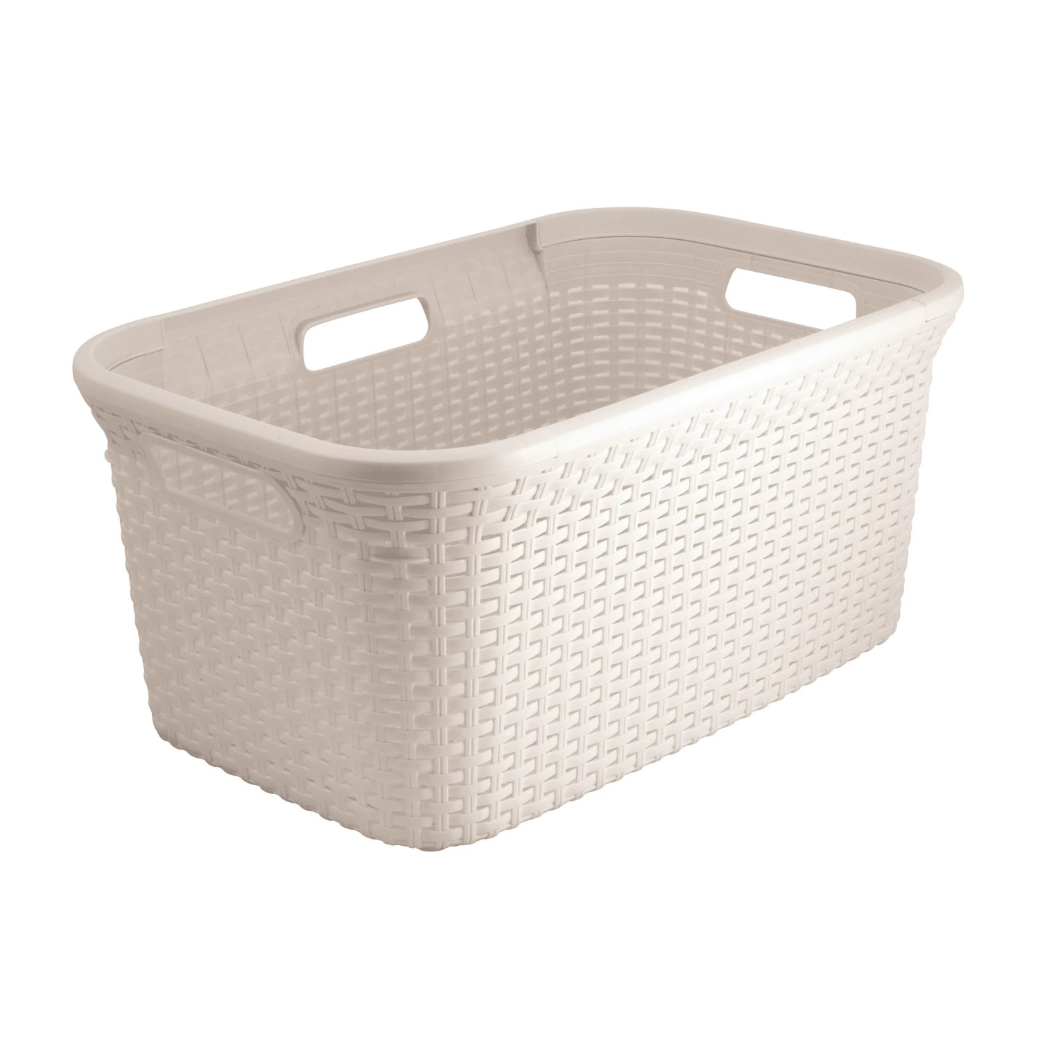 E-shop Kôš na čistú bielizeň Rattan 45 l krémový