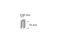 RON Spony stolárske 343/15 M, dĺžka 5,8 x 15 mm, 9600 ks