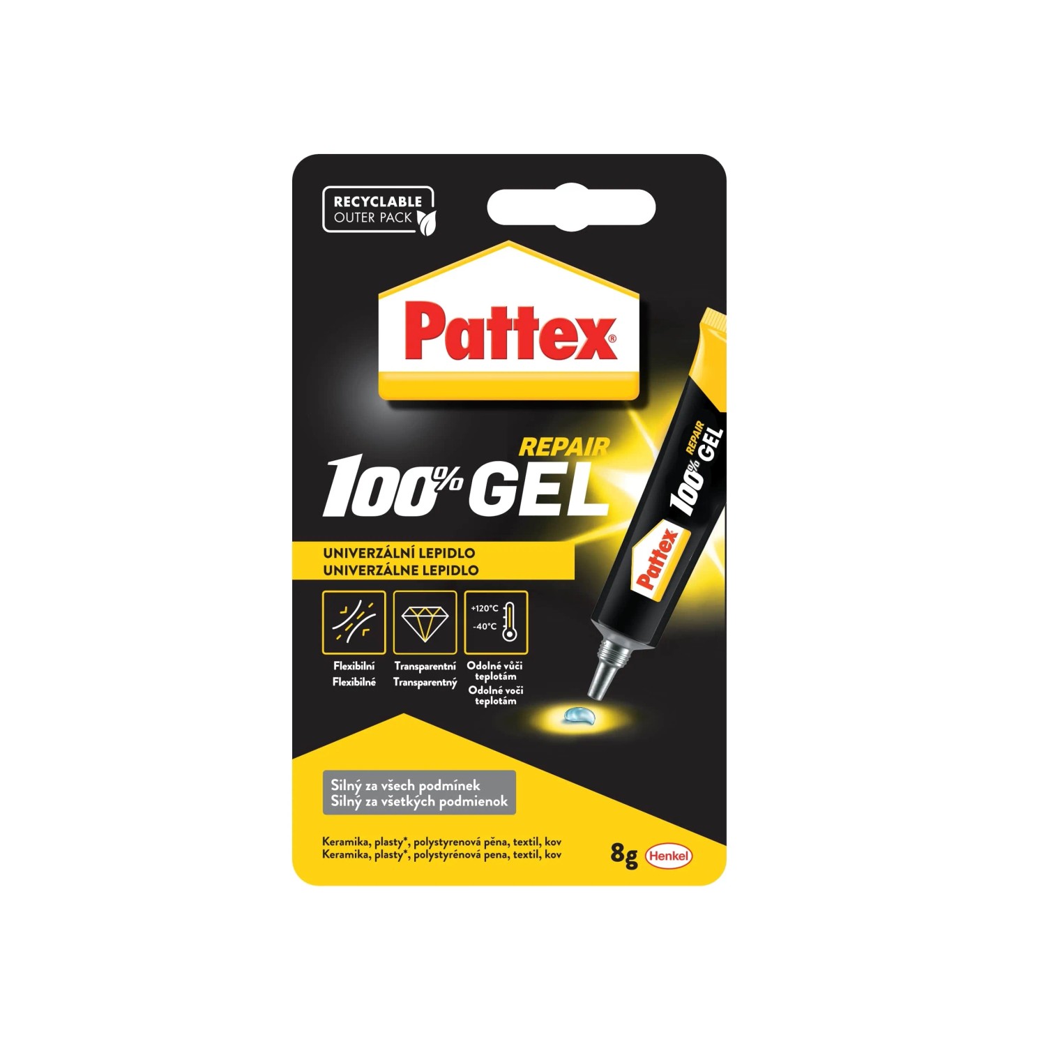 E-shop Pattex Lepidlo 100% REPAIR GÉL 8 g