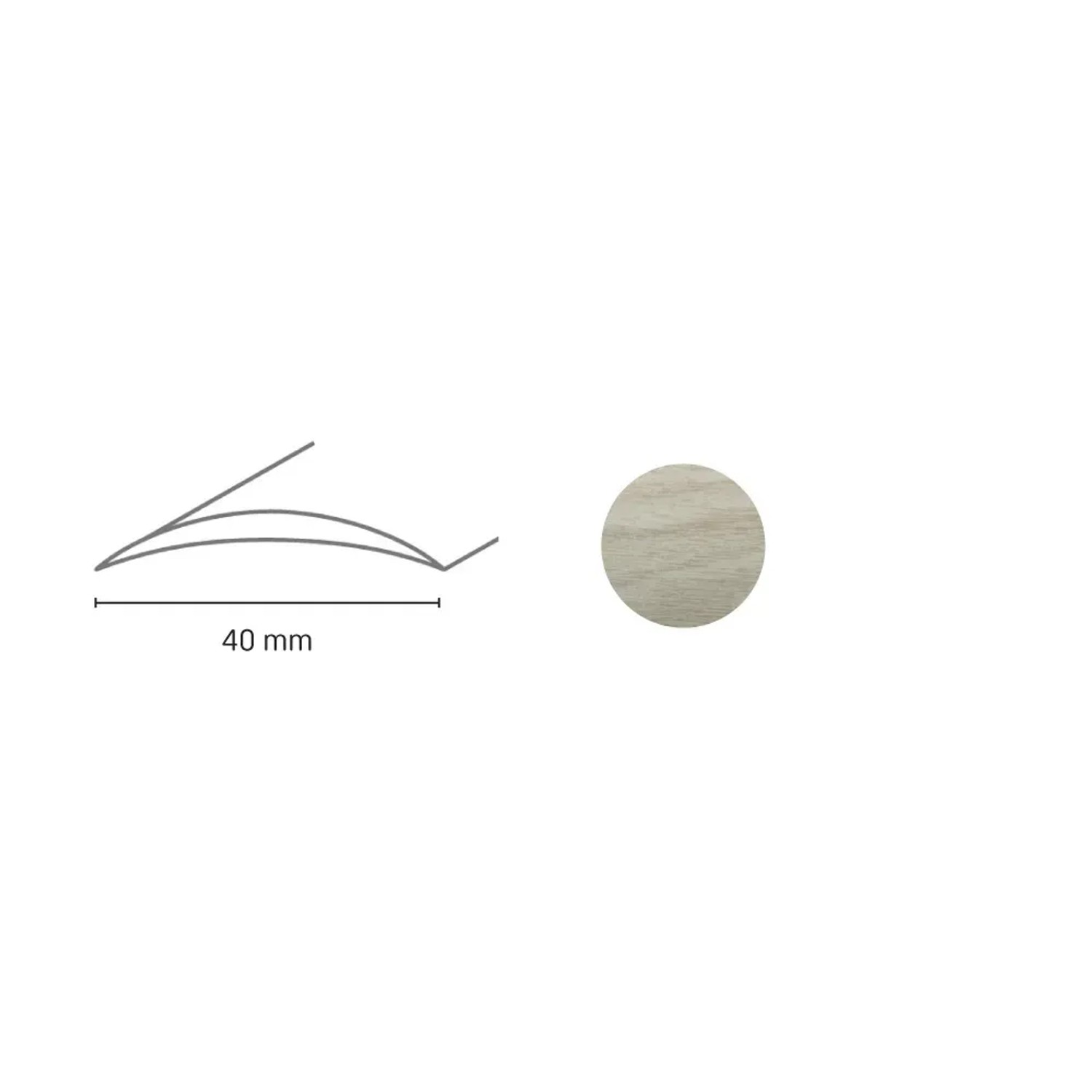 E-shop Döllken Profiles Prechodový profil DP 64 S Samolepiaca 40 x 930 mm, dub mocca