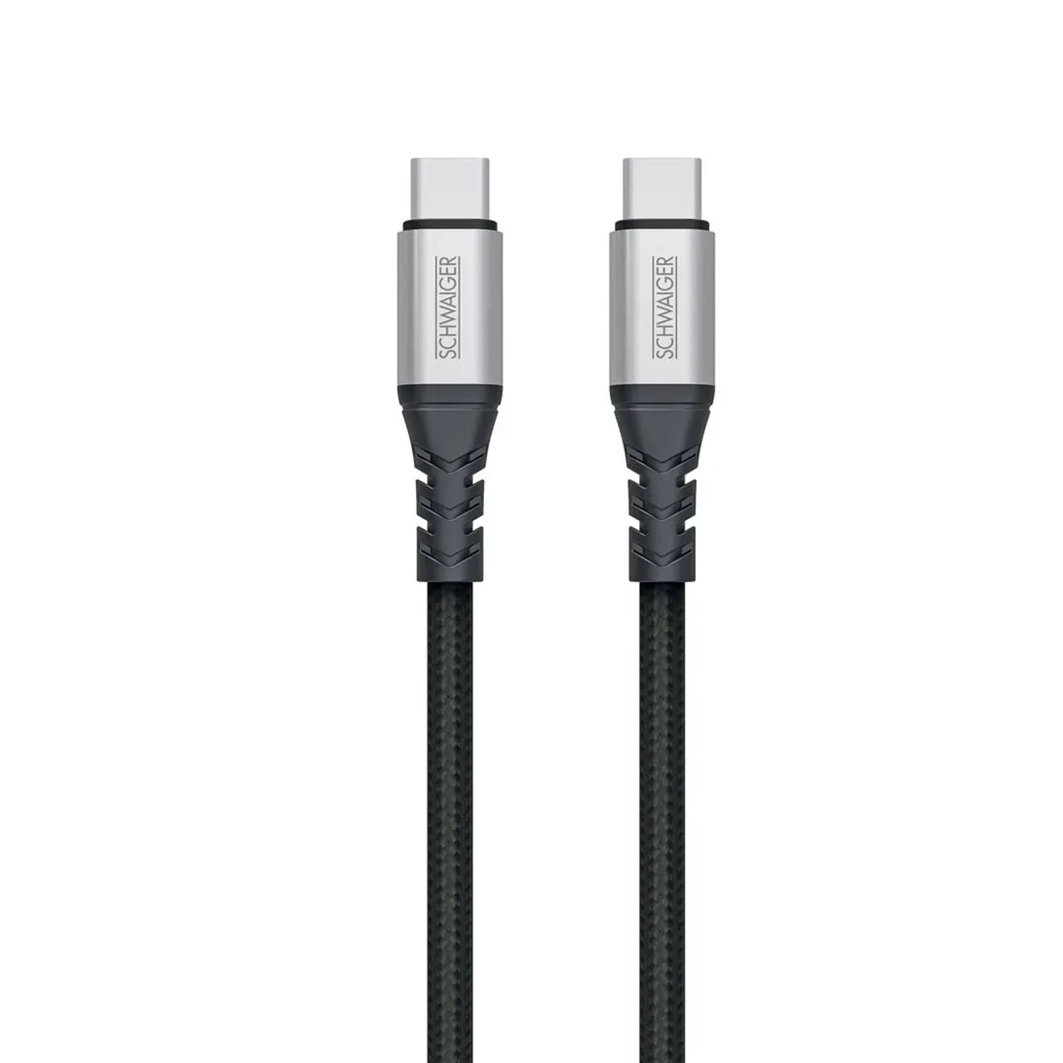 E-shop Schwaiger Nezničiteľný synchronizačný a nabíjací kábel USB-C/USB-C, 1,2 m