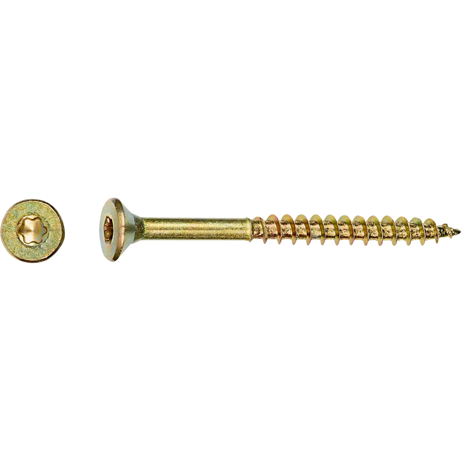 E-shop Uni skrutky so zápustnou hlavou TX20 čiastočný závit žlto pozink. 4x40 mm, 200ks