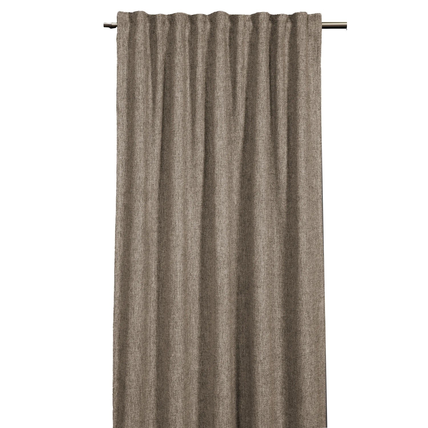 E-shop Sehlbach Záves so skrytými pútkami, Dimout fleece, hnedý, 175 x 130 cm