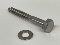 Skrutka so šesťhrannou hlavou nerezová oceľ 10 x 80 mm