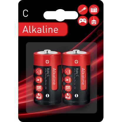 VLC Alkalické batérie Baby C LR14 1,5 V, 2 ks