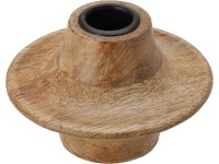 Koopman Drevený stojan na sviečku, pr. 11 x 9 cm