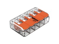 WAGO Páčková spojovacia svorka 221, 5 vodičov, max.4 mm2, 10 ks WAGO Páčková spojovacia svorka 221, 5 vodičov, max.4 mm2, 10 ks