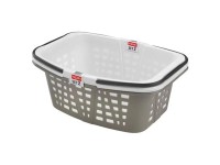 Heidrun Súprava košov na bielizeň, plast, zelená/tyrkysová, 2x26 l