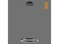 Just Light. Záves. LED svietidlo Ritus, 20W, 2650lm, 3000K, antracit, pr. 39,3cm