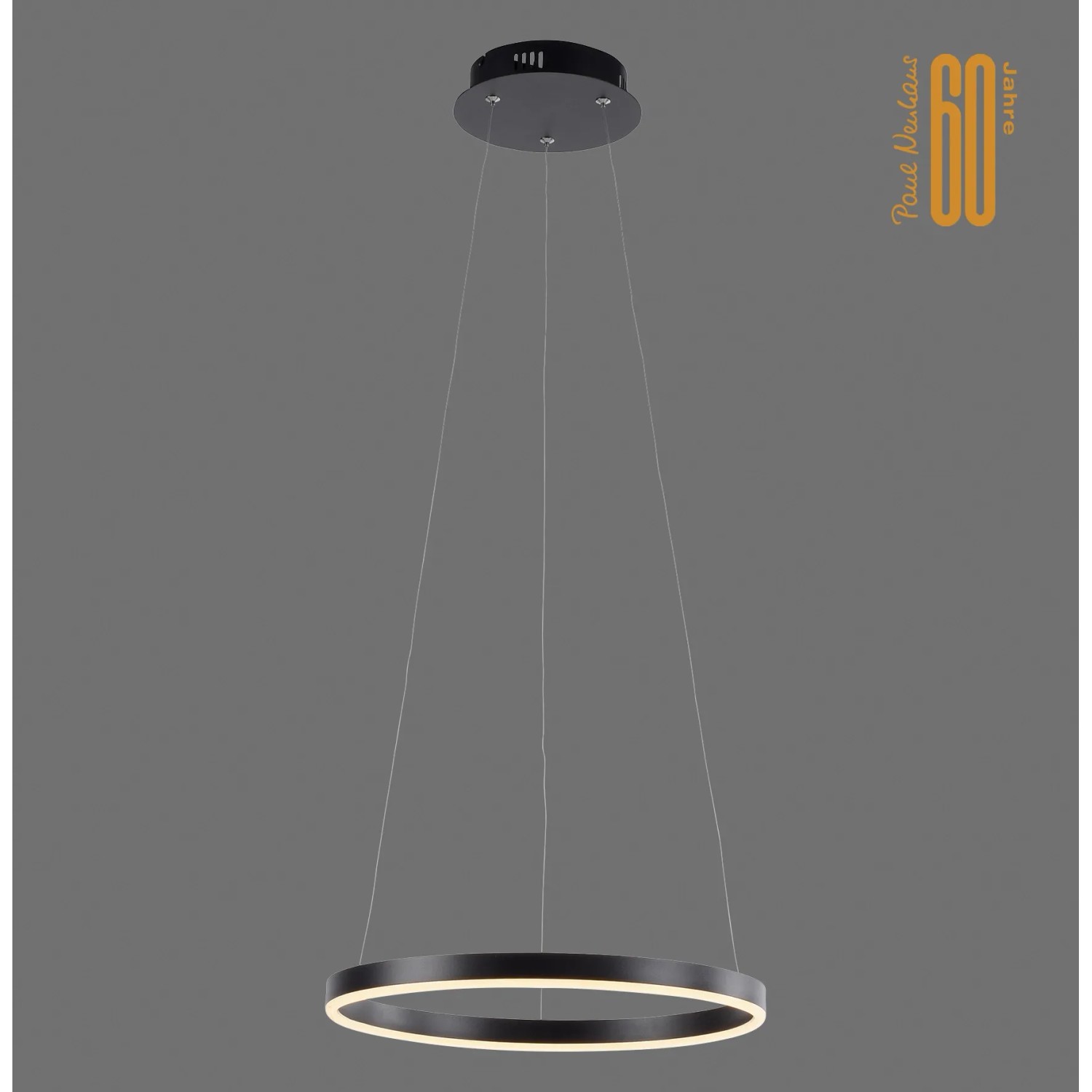 E-shop Just Light. Záves. LED svietidlo Ritus, 20W, 2650lm, 3000K, antracit, pr. 39,3cm
