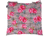 In the Mood Podsedák s látkovými šnúrkami Rosemary, béžová, 46 x 46 x 7 cm