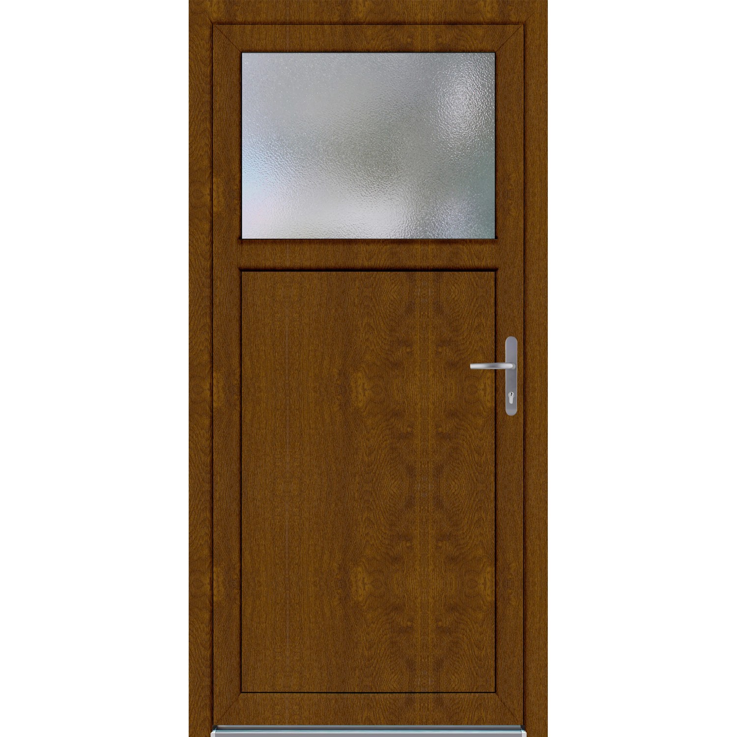 E-shop PANTO Plastové vedľajšie vchodové dvere K 501 dub zlatý 88 x 198 cm, P
