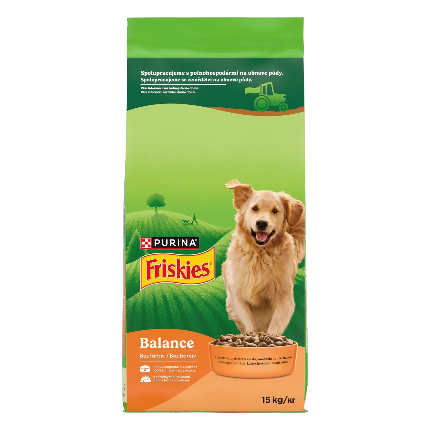 E-shop Friskies Balance Granule pre psy kura, hovädzie, zelenina 15 kg