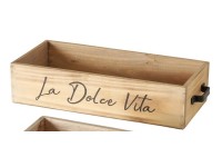 Boltze Dekoratívny drevený box Cucina S, 10 x 20 x 43 cm