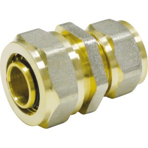 Mosadzná redukčná T-kusová skrutková armatúra 20 x 16 mm pre pitnú vodu a vykurovanie.