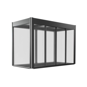 Biohort Florentina skleník pre vyvýšený záhon, 2x1 m, tmavosivá metalíza.