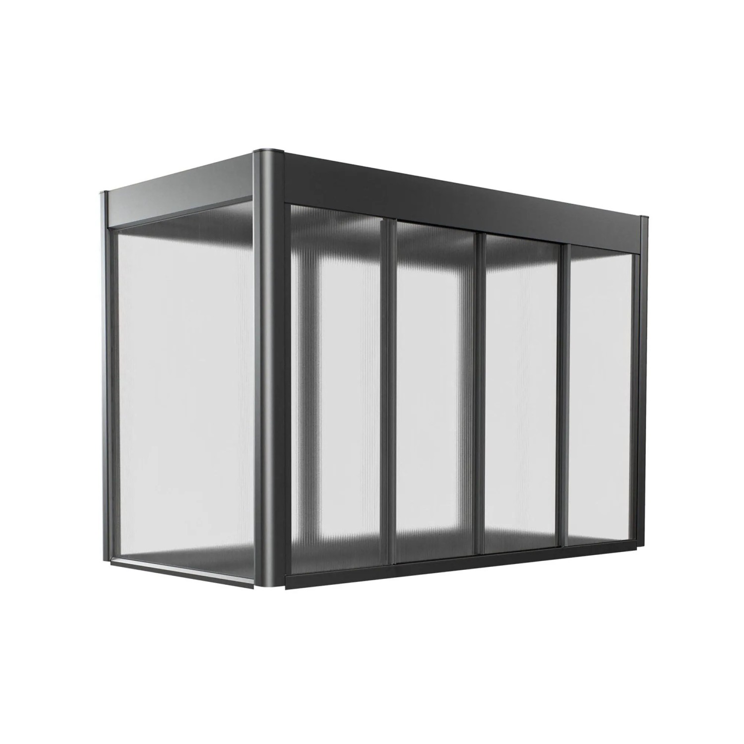 E-shop Biohort Skleník Florentina pre vyvýš.záhon 2 x 1 m tmavo sivé