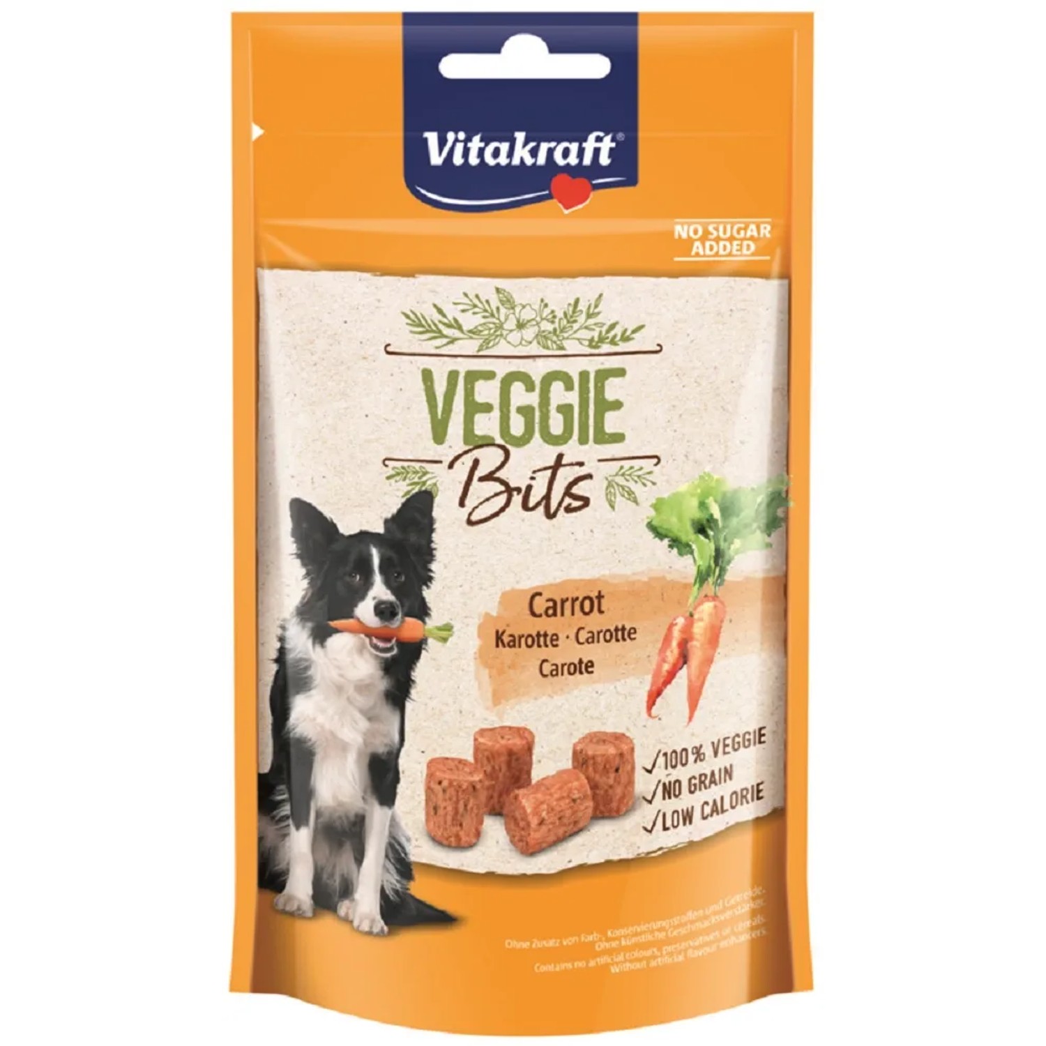 Vitakraft Pochúťka pre psov Veggie Bits mrkva, 40 g